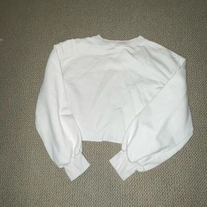 White sweatshirt